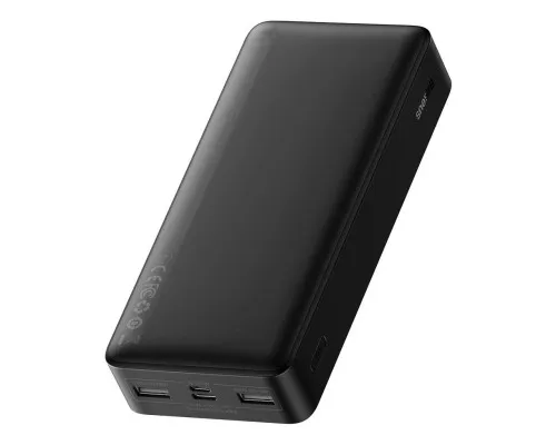 Батарея універсальна Baseus Bipow 20000mAh, 15W, USB-C/3A, 2*USB-A/3A(max.), +cable, black (PPBD050101)