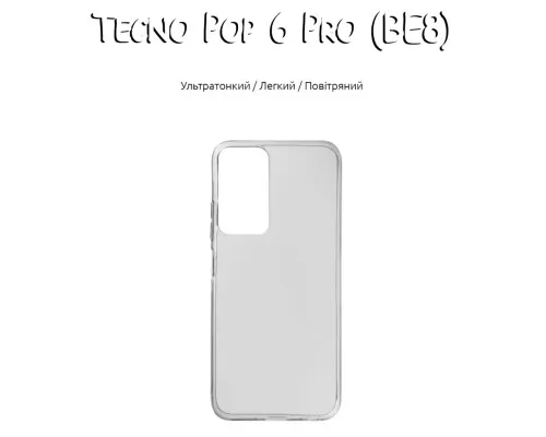 Чехол для мобильного телефона BeCover Tecno Pop 6 Pro (BE8) Transparancy (708666)