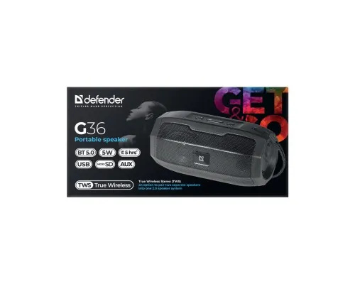 Акустична система Defender G36 5Вт FM/microSD/USB Black (65036)