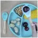 Набір дитячого посуду MinikOiOi Dig In - Powder Grey ложка та виделка силіконові (101060057)