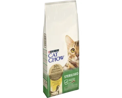 Сухий корм для кішок Purina Cat Chow Sterilised з куркою 15 кг (7613032233051)