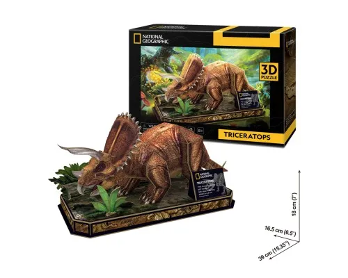 Пазл Cubic Fun 3D National Geographic Dino Трицератопс (DS1052h)