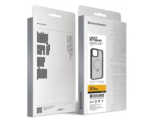 Чохол до мобільного телефона Armorstandart Unit Stand Apple iPhone 15 Plus Black (ARM70572)