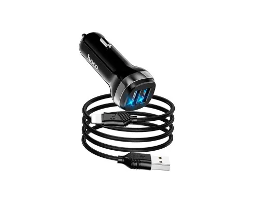 Зарядний пристрій HOCO Z40 charger set (iP) 2xUSB Black (6931474739674)