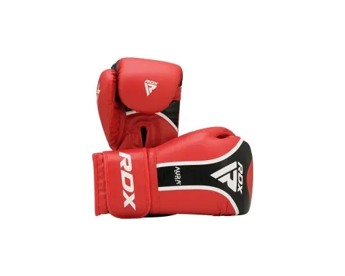 Боксерские перчатки RDX Aura Plus T-17 Red/Black 14 унцій (BGR-T17RB-14OZ+)