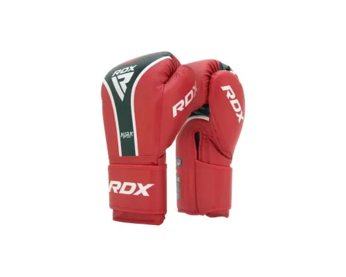Боксерские перчатки RDX Aura Plus T-17 Red/Black 14 унцій (BGR-T17RB-14OZ+)