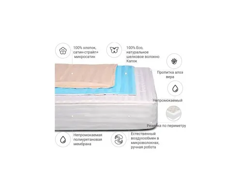 Наматрацник MirSon Carmela Waterproof Aloe Vera 304/2 140x200 см (2200000353870)