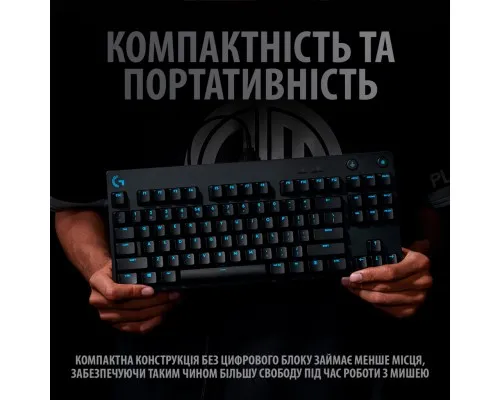 Клавіатура Logitech G PRO Mechanical Gaming USB UA Black (920-009392)