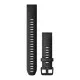 Ремінець до смарт-годинника Garmin fenix 7S, 20mm QuickFit Black Silicone (010-13102-00)