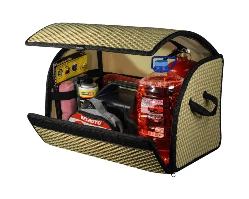 Сумка-органайзер EVAtech M-PRO 32x50x30 см. Ромб бежевий з чорним кантом (BS13642OM3RIB)