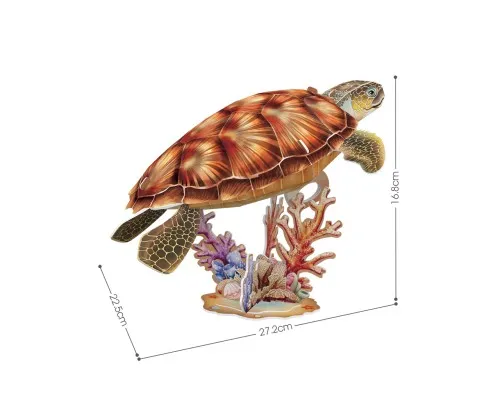 Пазл Cubic Fun 3D Исчезающие животные Морская черепаха (DS1080h)
