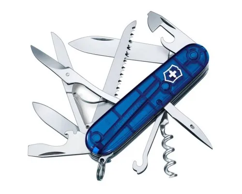 Ніж Victorinox Huntsman Ukraine 91 мм Синьо-прозорий/Жовтий (1.3713.T2.8)