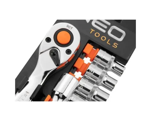 Набір головок Neo Tools 12шт, 1/2", тріскачка 90 зубців, CrV (10-030N)