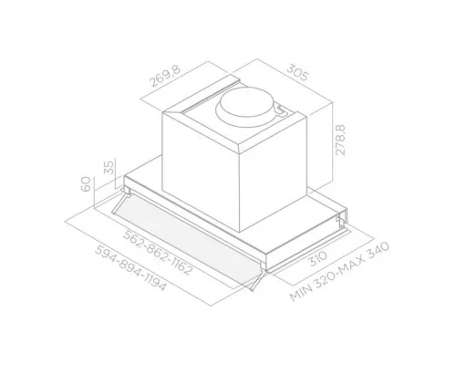 Вытяжка кухонная Elica BOX IN PLUS IXGL/A/60