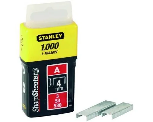 Скоби Stanley Light Duty тип а, 4мм, 1000шт (1-TRA202T)