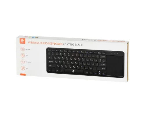 Клавиатура 2E KT100 Touch Wireless Black (2E-KT100WB)