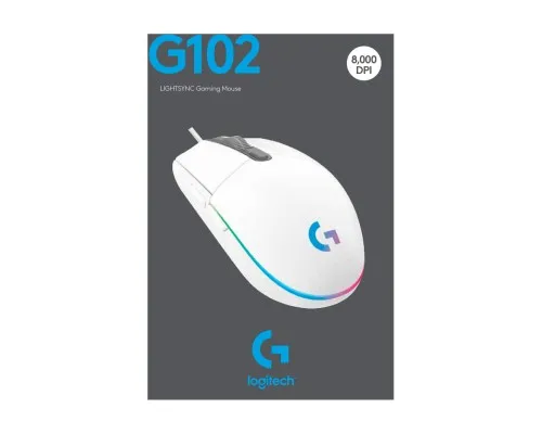 Мышка Logitech G102 Lightsync White (910-005824)