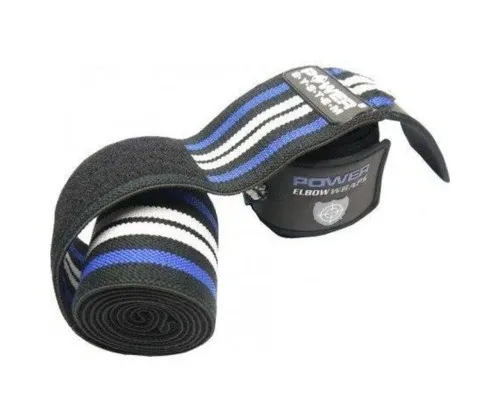 Бинт для спорту Power System Knee Wraps PS-3700 Blue/Black (PS-3700_Blue-Black)