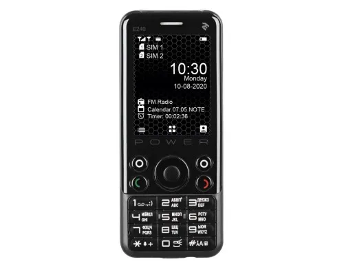 Мобільний телефон 2E E240 POWER Black (680576170088)