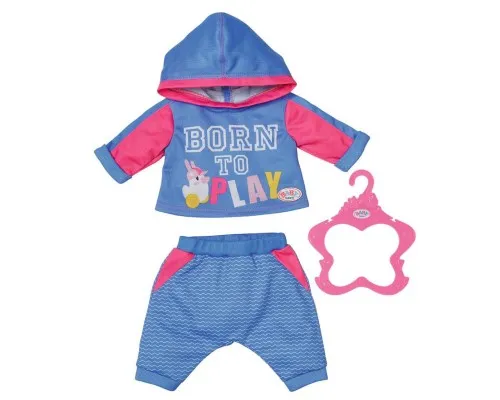 Аксессуар к кукле Zapf Набор одежды Baby Born Спортивный костюм для бега Голубой (830109-2)