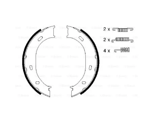 Тормозные колодки Bosch 0 986 487 610