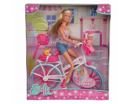 Кукла Simba Штеффи с малышом на велосипеде (5739050)