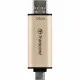 USB флеш накопитель Transcend 128GB JetFlash 930 Gold-Black USB 3.2/Type-C (TS128GJF930C)