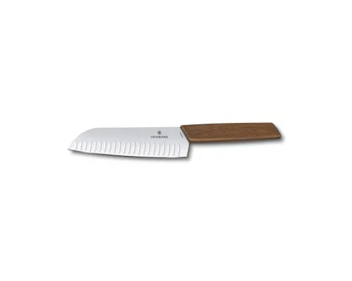 Кухонний ніж Victorinox Swiss Modern Santoku 17 см Wood (6.9050.17KG)