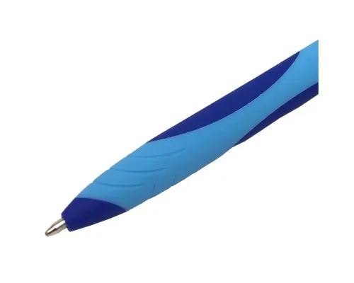 Ручка кулькова H-Tone автоматична 0,7 мм, блакитний корпус, синя, уп. 12 шт (PEN-HT-JJ20164)
