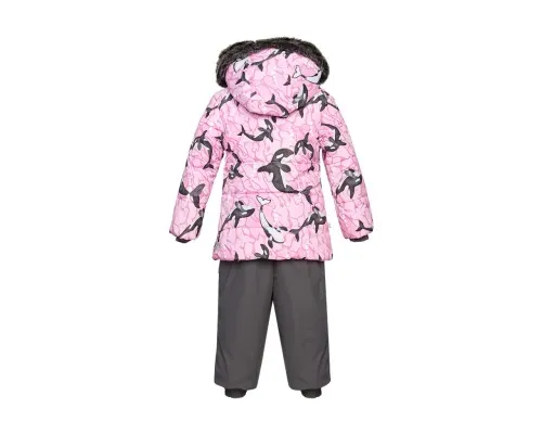 Комплект верхней одежды Huppa BELINDA 1 45090130 cветло-розовый с принтом/серый 86 (4741468977348)