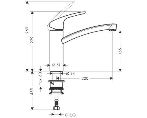 Змішувач Hansgrohe 31806800