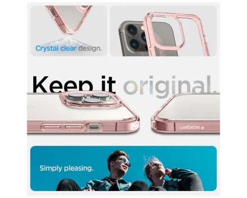 Чохол до мобільного телефона Spigen Apple iPhone 14 Pro Max Ultra Hybrid, Rose Crystal (ACS04818)