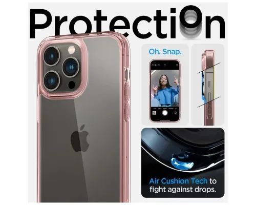 Чохол до мобільного телефона Spigen Apple iPhone 14 Pro Max Ultra Hybrid, Rose Crystal (ACS04818)