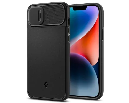 Чохол до мобільного телефона Spigen iPhone 14 Optik Armor MagFit Black (ACS05070)