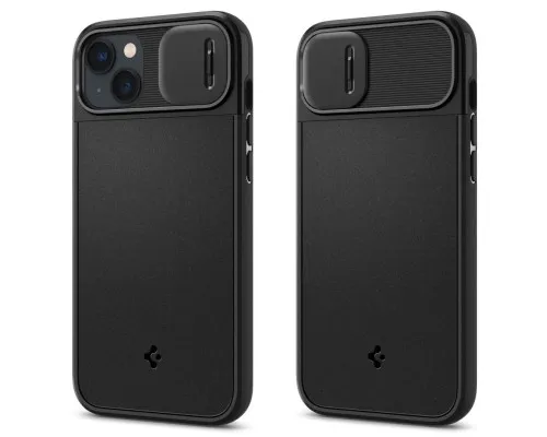 Чохол до мобільного телефона Spigen iPhone 14 Optik Armor MagFit Black (ACS05070)