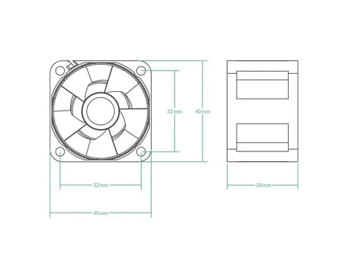 Кулер до корпусу Arctic 40MM/5PCS (ACFAN00273A)