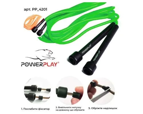 Скакалка PowerPlay 4201 Зелена (PP_4201_Green)