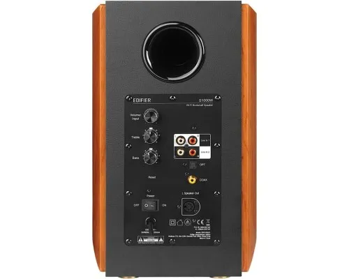 Акустична система Edifier S1000W 120W Bluetooth Wi-Fi Hi-Res Brown (S1000W)