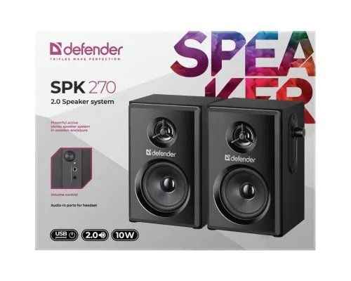 Акустическая система Defender SPK 270 USB Black (65270)