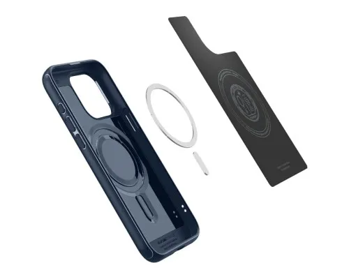 Чохол до мобільного телефона Spigen Apple iPhone 15 Pro Max Mag Armor MagFit Navy Blue (ACS06598)