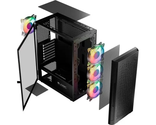 Корпус Logic concept ARAMIS MESH+GLASS ARGB fans 4x120mm BLACK (AT-ARAMIS-10-0000000-0002)