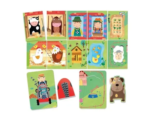 Розвиваюча іграшка Headu Картки-гра Монтессорі Ферма та її мешканці (MU24001)