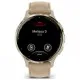 Смарт-часы Garmin Venu 3S, Fr. Gray + Soft Gold, Leather, GPS (010-02785-55)