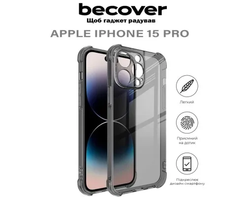 Чехол для мобильного телефона BeCover Anti-Shock Apple iPhone 15 Pro Grey (710623)