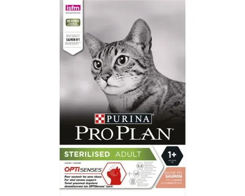 Сухий корм для кішок Purina Pro Plan Sterilised з лососем 3 кг (7613036517454)