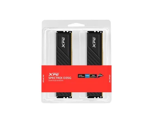 Модуль памяти для компьютера DDR4 64GB (2x32GB) 3600 MHz XPG Spectrix D35G RGB Black ADATA (AX4U360032G18I-DTBKD35G)