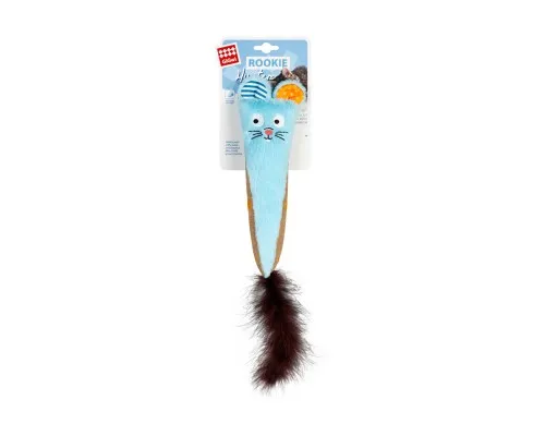 Іграшка для котів GiGwi Rookie Hunter Кролик блакитний з шарудінням 38 см (2233)