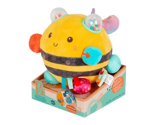 Розвиваюча іграшка Battat Сенсорна м’яка іграшка – Бджілка пухнастик дзиж (BX2037Z)