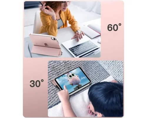 Чохол до планшета BeCover Tri Fold Hard Apple iPad Mini 7 2024 Pink (712454)