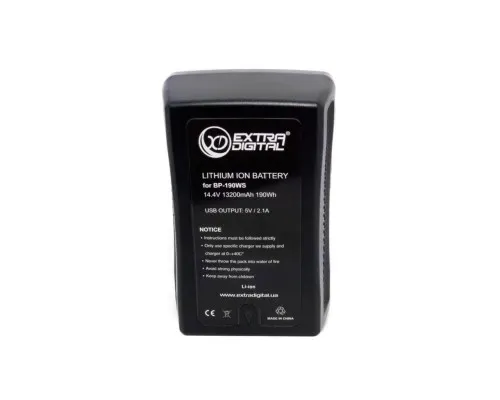 Акумулятор до фото/відео Extradigital Sony BP-190WS, Li-ion, 14.8V, 13200 mAh (BDS2695)